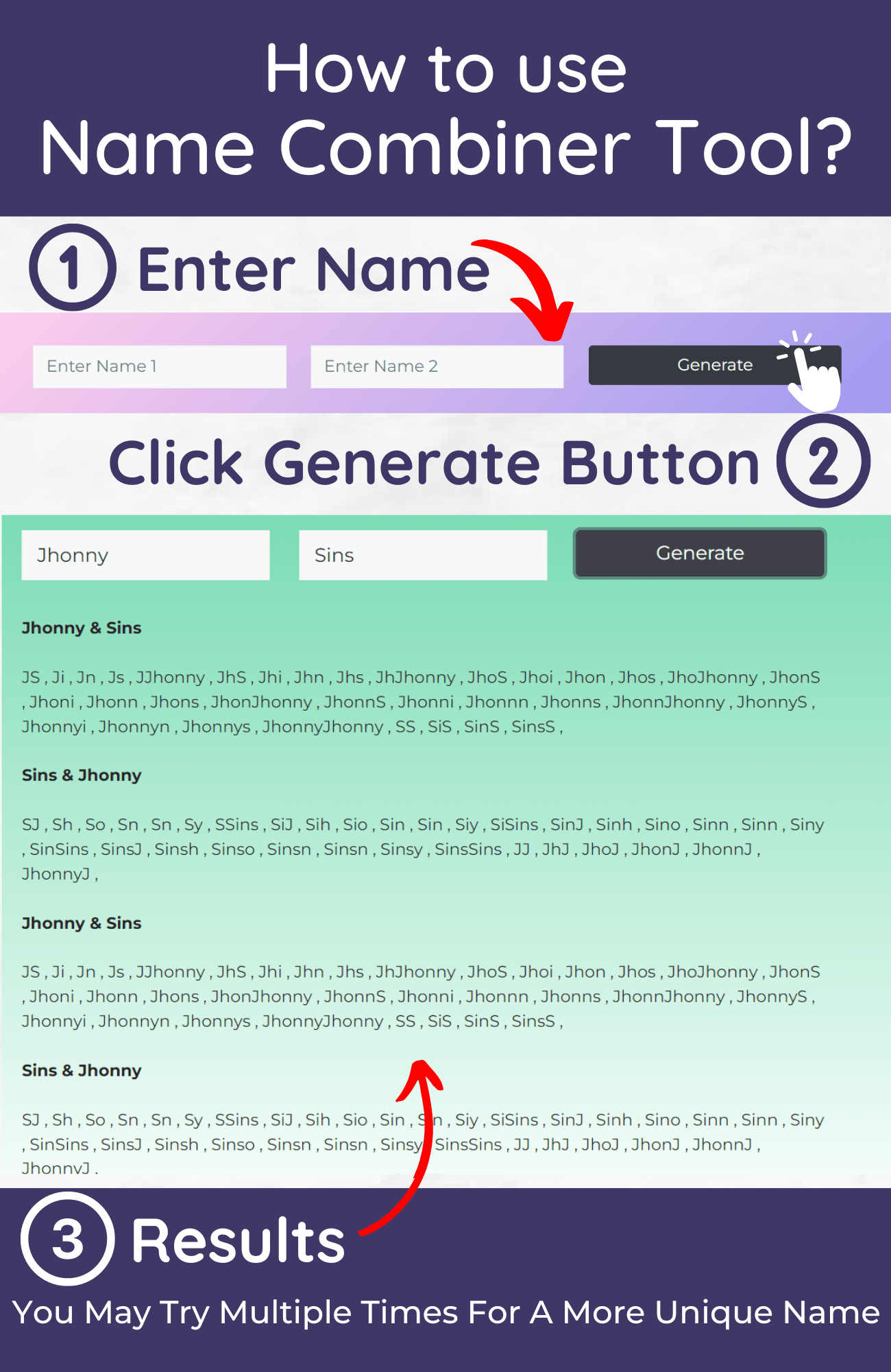 Name Combiner Tool | Best Online Tool To Create Unique Names